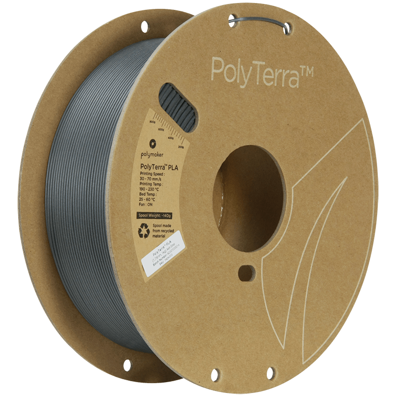 Polymaker PolyTerra Pla filament Ash Grey 1.75 mm 1KG - AC products