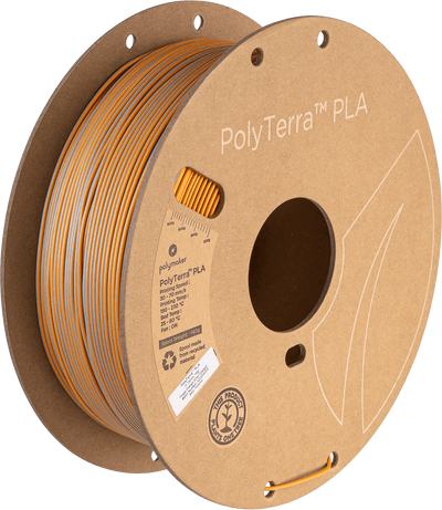 Polymaker PolyTerra PLA Filament Dual Foggy Orange (Grey-Orange) 1.75 mm 1KG - AC products