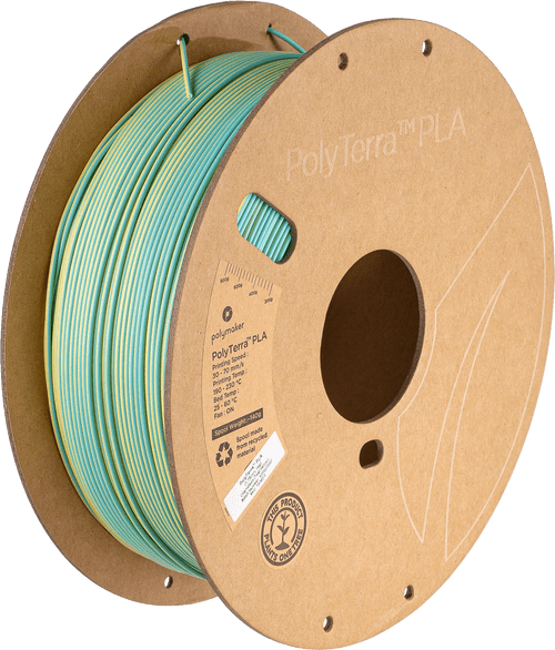 Polymaker PolyTerra PLA Filament Dual Chameleon (Teal-Yellow) 1.75 mm 1KG - AC products