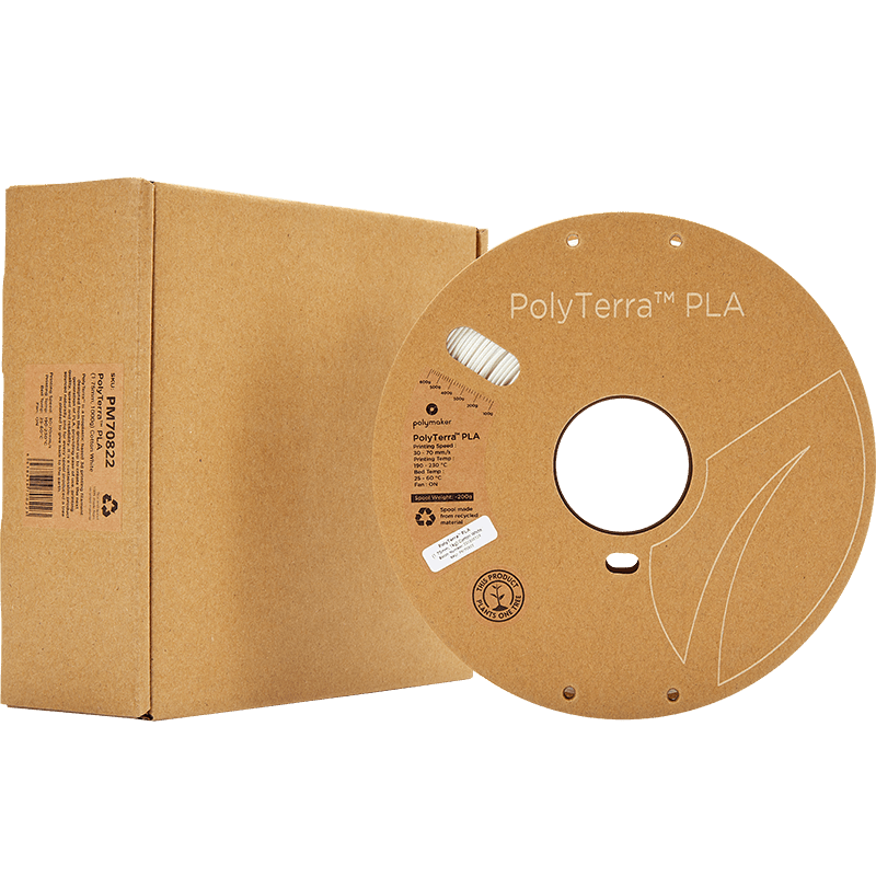 Polymaker PolyTerra Pla filament Cotton White 1.75 mm 1KG - AC products