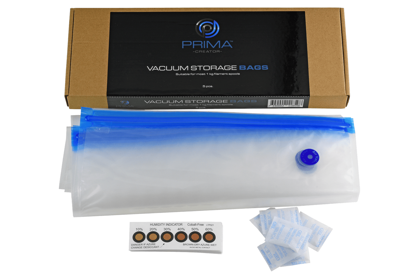 PrimaCreator Filament-Aufbewahrungsbeutel - 5er-Packung