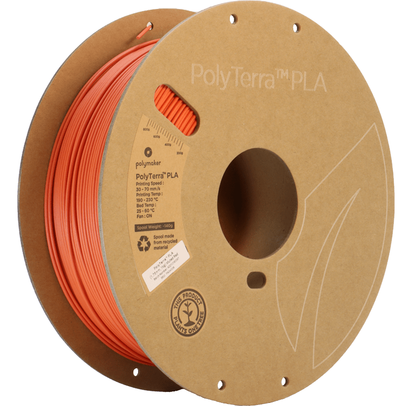 Polymaker PolyTerra Pla filament Muted Red 1.75 mm 1KG - AC products