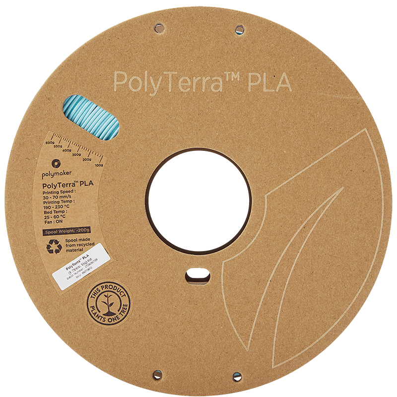 Polymaker PolyTerra Pla filament Ice 1.75 mm 1KG - AC products