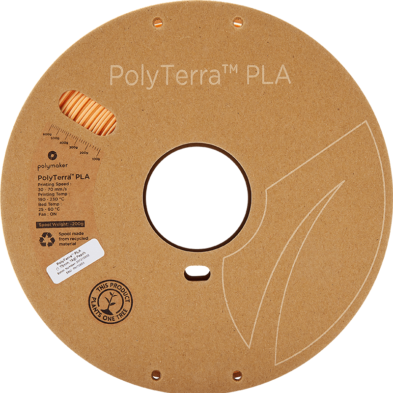 Polymaker PolyTerra Pla filament Peach 1.75 mm 1KG - AC products