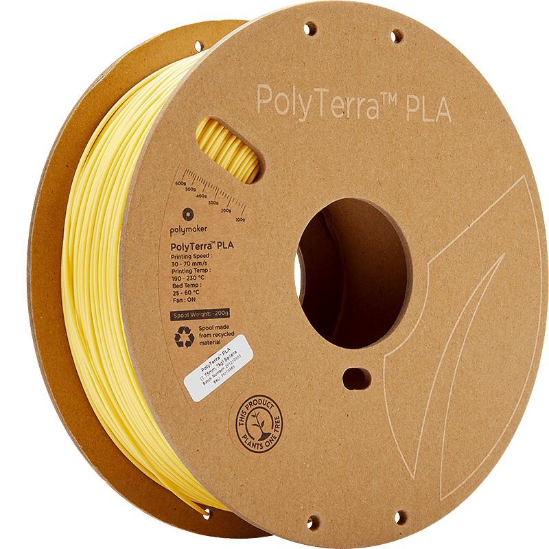 Polymaker PolyTerra Pla filament Banana 1.75 mm 1KG - AC products