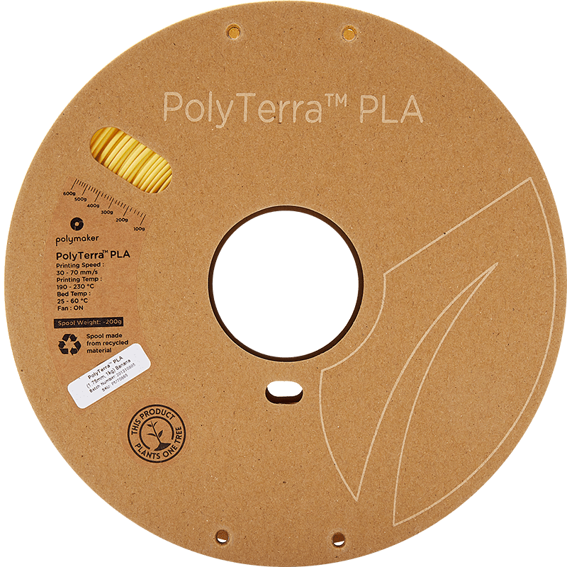 Polymaker PolyTerra Pla filament Banana 1.75 mm 1KG - AC products